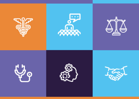 Multiracial group of students and teacher having fun during teamwork